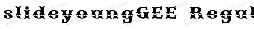 slideyoungGEE Regular字体转换